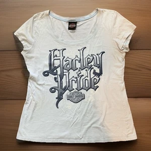 HARLEY DAVIDSON T-Shirt Womens 2X-Large White/Light Gray Boswells Nashville TN - Picture 1 of 9