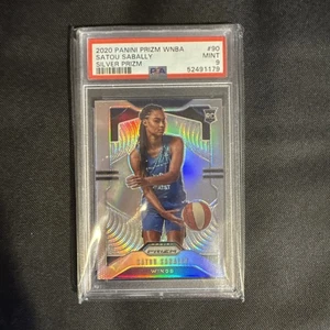 Satou Sabally 2020 WNBA Silver Prizm #90 RC Rookie Wings Pop 29 PSA 9 Mint PHX - Bild 1 von 3