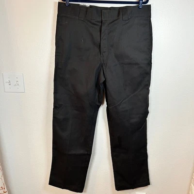 Pantalones de Trabajo Dickies 874 Flex Ajuste Original Negros Hombre Talla 38x32 Nuevos Con Etiquetas Foto 1 de 4