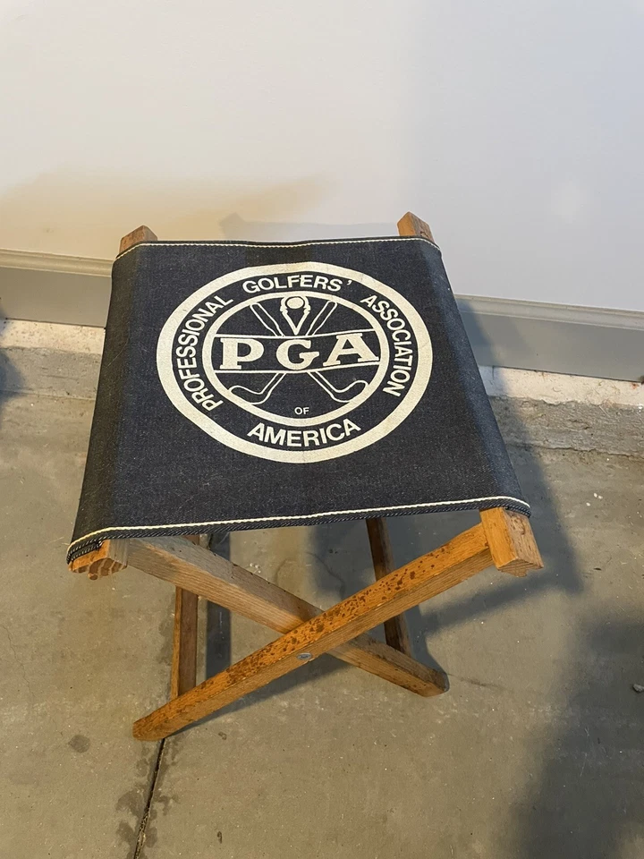 Taburete plegable vintage PGA of America Foto 1 de 4