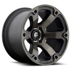 20x9 Fuel D564 Beast Matte Black & Machined Wheels 6x5.5 (19mm) Set of 4 Nissan Titan