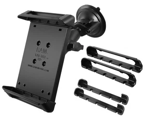 RAM Mount Small Tablet Tab Tite Cradle 7-8" Car Windscreen Suction Cup Mount - Picture 1 of 9