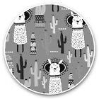 2 x Vinyl Stickers 7.5cm (bw) - Funny Cute Llama Alpaca Animals Fun  #41420