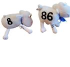 Lot Of 2 Serta Sheep #86 And #8 Number 8 Is 8 Inches And 86 Is 7.5 Inches