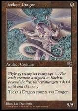 Magic the Gathering MTG Teeka's Dragon (320) Mirage   LP