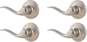 4 - Weiser GLA101 TC15 Hebel Durchgang Schrank Türgriffe Satin Nickel - Bild 1 von 2