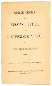 1893 GEORGE KENNAN on CZARIST RUSSIAN POLITICAL PRISONERS. RARE Pamphlet - Picture 1 of 2