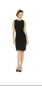 Abito Spanx Star Power Bod-A-Bing drappeggiato modellante parti audace nero taglia S/UK8-10 - Foto 1 di 16