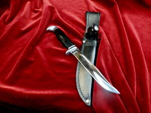 RARE 1965-79 CASE XX USA 216-5 VINTAGE 9.25" BOWIE SKINNER HUNTING KNIFE /SHEATH