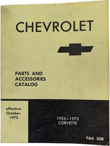 Original 1953-1973 Corvette Parts & Accessories Catalog - Picture 1 of 6