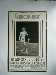 Vintage 1969 TEN YEARS AFTER/SPIRIT/TERRY REID Fillmore West Bill Graham #189 - Picture 1 of 7
