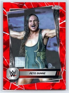 2025 Topps Chrome Sapphire WWE Pete Dunne Red Refractor #34 5/5 - Picture 1 of 2