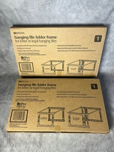 Lot Of 2 Officemate Hanging File Folder Frame 18 Inch Letter & Legal Size 91961 - Picture 1 of 5