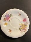 Royal Crown Derby Bone China Orphaned Saucer Floral