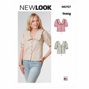 New Look Easy SEWING PATTERN N6707 Misses' Tops Sizes 4-16 - Picture 1 of 6