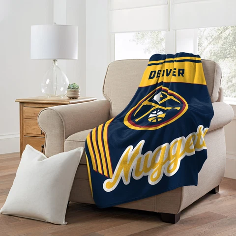 NBA Officially Licensed Denver Nuggets 46" x 60" Microfiber Throw Blanket Cover
