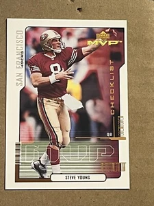 2000 UPPER DECK MVP - STEVE YOUNG 49ERS - CHECKLIST #219 - Picture 1 of 2