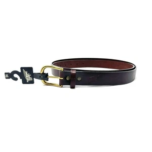 Red Wing Belt Mens 54 Brown Leather USA Made Solid Brass Buckle 96533 Mahogany - Picture 1 of 4