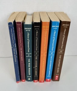 Lot of 7 A Series of Unfortunate Events Lemony Snicket PB HB Books 1-3,5,8-10 - Picture 1 of 4