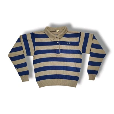 Vintage 60s Hang Ten Striped Sweater Skater Surf Junior Women's M - Image 1 of 4