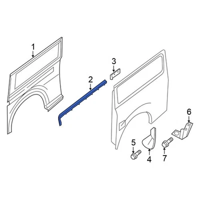 For Nissan NV1500 2012-2021 Nissan 777601PA0A Center Sliding Door Track Foto 1 de 3