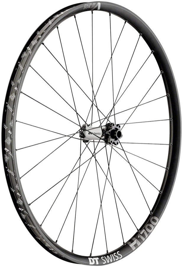 DT Swiss H 1700 Spline 30 Front Wheel 29" 15mm X 110mm 6 Bolt Black Ebike