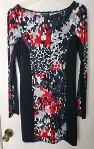 Allen B. Kleid Damen Extra Small Mehrfarbig Langarm Stretch - Bild 1 von 3