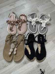 Sandalen Sandaletten Zehentrenner Flip Flops Paket Größe 36 - Bild 1 von 6