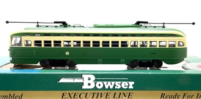 HO BOWSER 12558 PCC STREETCAR SAN FRANCISCO F LINE SF MUNI # 1058 GREEN - Image 1 of 3