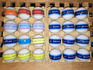 24 x Taylormade Tour Response Stripe Golfbälle - Pearl & A Klasse (#2) - Bild 1 von 3