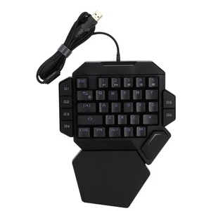 Klawiatura jednoręczna Rgb Blacklight Klawiatura mechaniczna z Macro Definitio AM - Zdjęcie 1 z 11