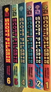 Scott Pilgrim 1- 6 Volume Graphic Novels Complete Set Bryan Lee O'Malley - Picture 1 of 13