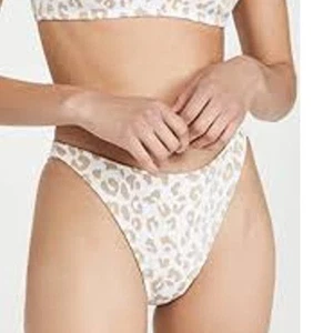 Solid & Striped The Elsa Bottom Gold Leopard Jacquard SU21-089GLJS Large L NEU - Bild 1 von 10