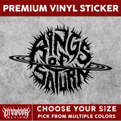 ANILLOS DE SATURNO [PEGATINA DE VINILO]-para ventana de coche-portátil-carpeta-tú eliges color/tamaño Foto 1 de 4