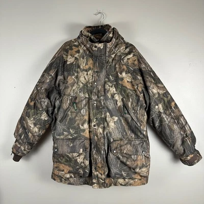 Abrigo Chaqueta de Caza Remington Roble Mossy Break Up Camuflaje Para Hombre Mediano Aislado Foto 1 de 4