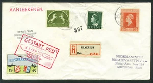 1945 HOLLAND rocket mail cover - HILVERSUM - EZ 44C1 - Picture 1 of 2