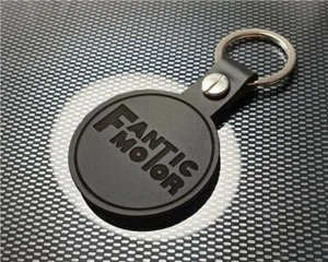 Schlüsselanhänger Fantic Motor schwarz Leder Motorrad Trail Motorrad Caballero - Bild 1 von 8