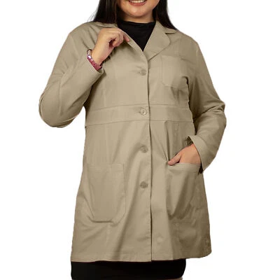 HeedFit by Panda Uniform Women 34-inch Premium Quality Lab Coats for Doctors - Image 1 of 4