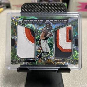 2020 Panini Spectra Rising Materials Neon Green /35 Cole Kmet #RRM-CK Rookie RC - Picture 1 of 2