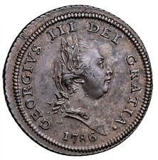 Isle of Man King George III 1786 1/2 Penny, Copper, 8.45 g, 27.62 mm  KM-8