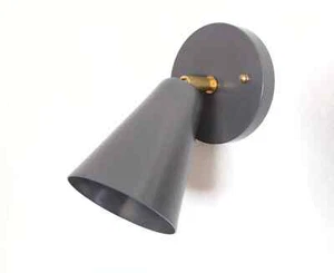 Single Cone Wall Sconce - Swivel Spotlight - Bedside Light - Hallway - Entryway - Picture 1 of 5