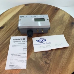 SETRA 2671-025LB-11-G1-FD +- 25 PA Low Differential Pressure Transducer 24VDC - Picture 1 of 6