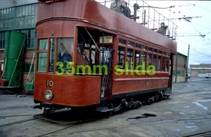 BLACKPOOL HOWTH TRAM 10 RIGBY ROAD NOV 1989 ORIGINAL SLIDE©RIGHT - Picture 1 of 1