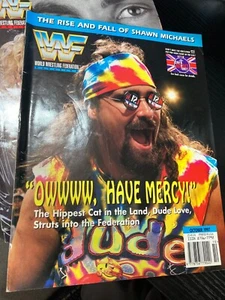 WWF WWE Magazine OCTOBER 1997 DUDE LOVE Cover + Poster - Picture 1 of 3