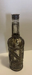 Antica bottiglia di vino decanter sovrapposto filo filigrana ritorto - Foto 1 di 6