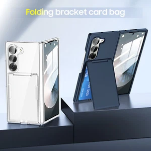 Per Samsung Galaxy Z Fold6 5 Custodia PC Slim con Slot per Scheda Supporto Antigraffio - Foto 1 di 14