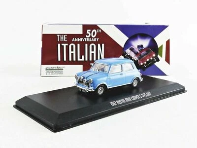 AUSTIN MINI COOPER S 1275 MK1 1967 BLU THE ITALIAN JOB GREENLIGHT 86549 1/43 - Immagine 1 di 4