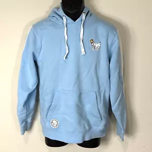 Goat USA Hoodie Men Small Blue Pullover Sweatshirt Embroidered Streetwear - Picture 1 of 14