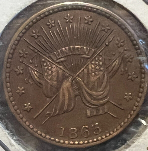 1863 Civil War Token-Draped Flags / Star of David-MS RB-F-189/399-CWT ...