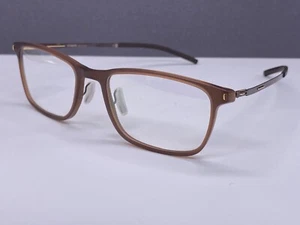 Ic Berlin Eyeglasses Frames Men Woman Brown Square Akito Large L NP:499€ - Picture 1 of 12
